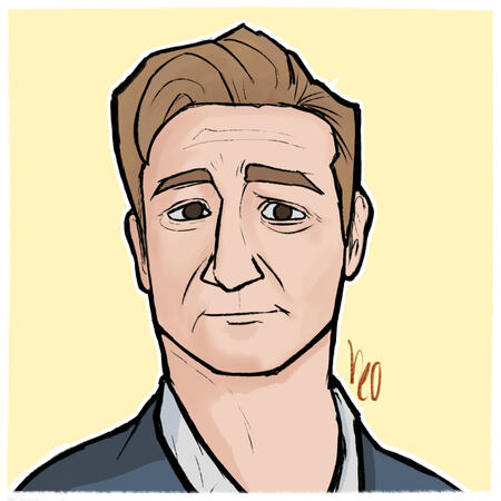 Rhys Darby Retrato #2: Rhys Darby, humorista y actor neozelandés